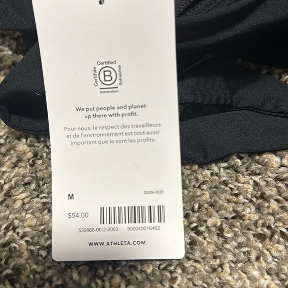 NWT! Athleta Black Plunge Bikini Top D-DD - Multiple Sizes 🩵 - Picture 11 of 12